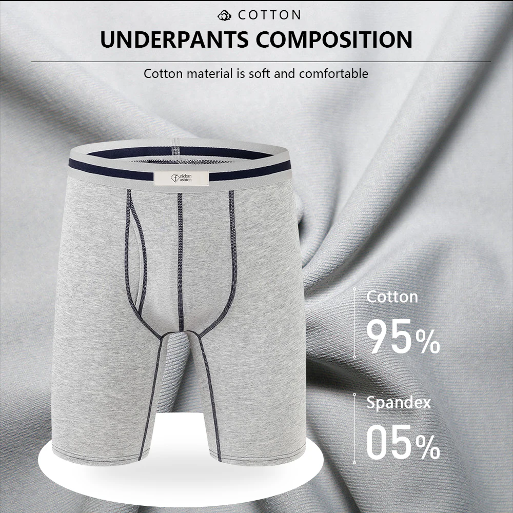 Men's external short sports pants with moisture absorption breathability colorful multi bag opening double bag men underpants