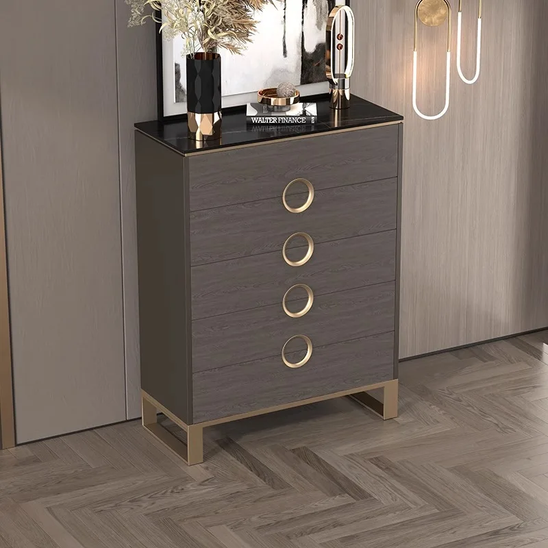 خزانة ذات أدراج إيطالية فاخرة وخفيفة الوزن، وخزانة جانبية لغرفة المعيشة، وخزانة دلو لغرفة النوم