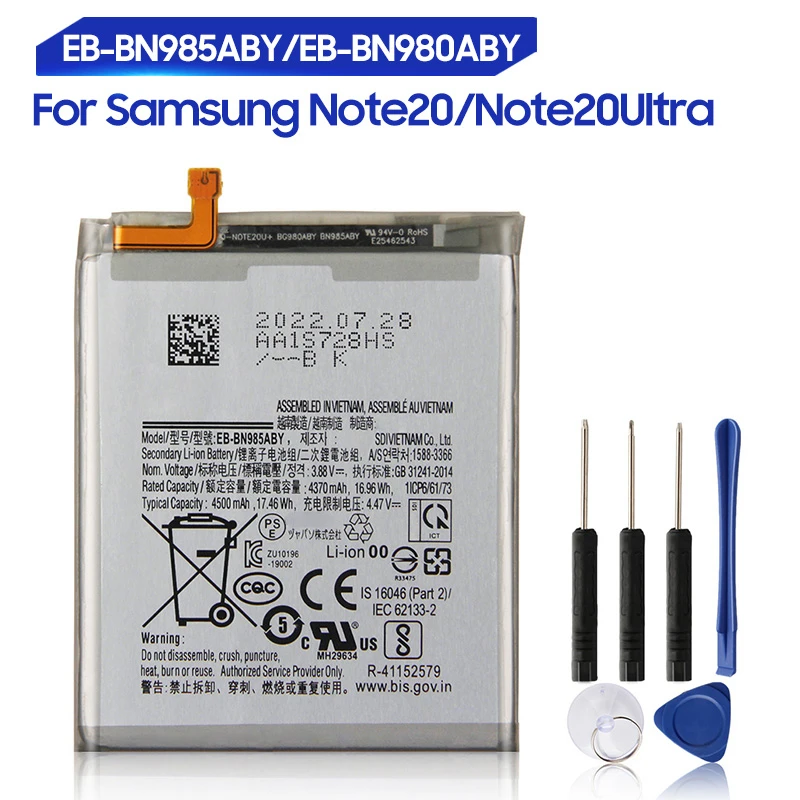 

Replacement Battery EB-BN980ABY For Samsung Galaxy Note20 Ultra Note 20 Ultra 5G EB-BN985ABY Rechargeable Phone Battery