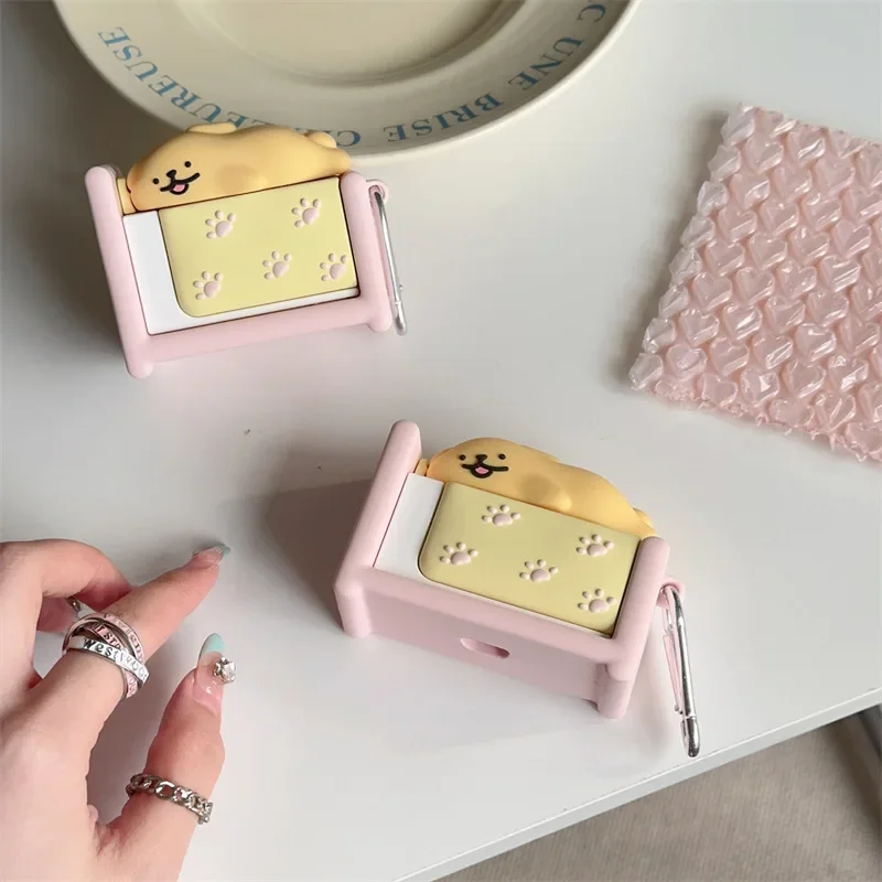 Sleeping Dog Case for AirPods 4 Airpod 1 2 3 Pro Pro2  Bluetooth Earbuds Charging Box Protective Earphone Case Cover