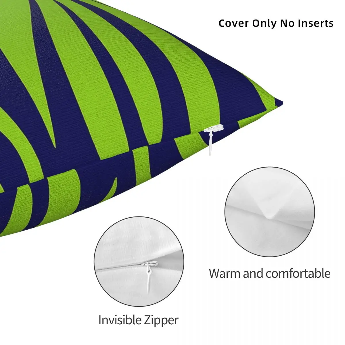 جزر المالديف يترك الليمون الأخضر البحرية ساحة المخدة البوليستر الكتان المخملية المطبوعة البريدي وسادة للديكور غطاء وسادة الغرفة #5