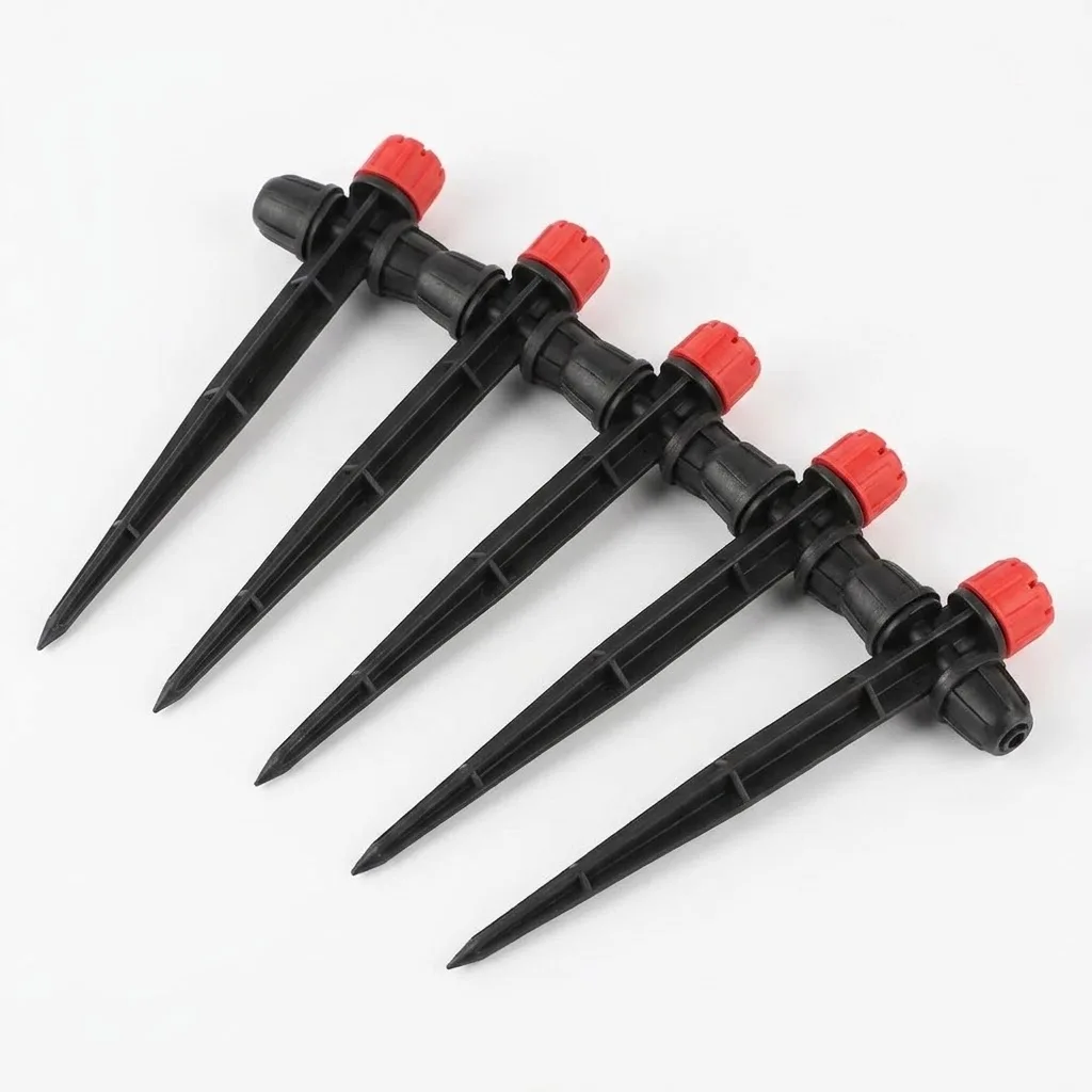 8 Hole Adjustable Dripper for Garden Double Lock Sprinkler Fits 1/4