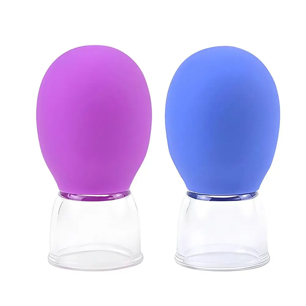 2/4/6/8/10 قطعة كوب تدليك الحجامة من السيليكون للجسم والوجه والرقبة والعين مدلك خزان مفرغ للعناية بالوجه والجسم ، أداة تجميل مضادة للشيخوخة #6