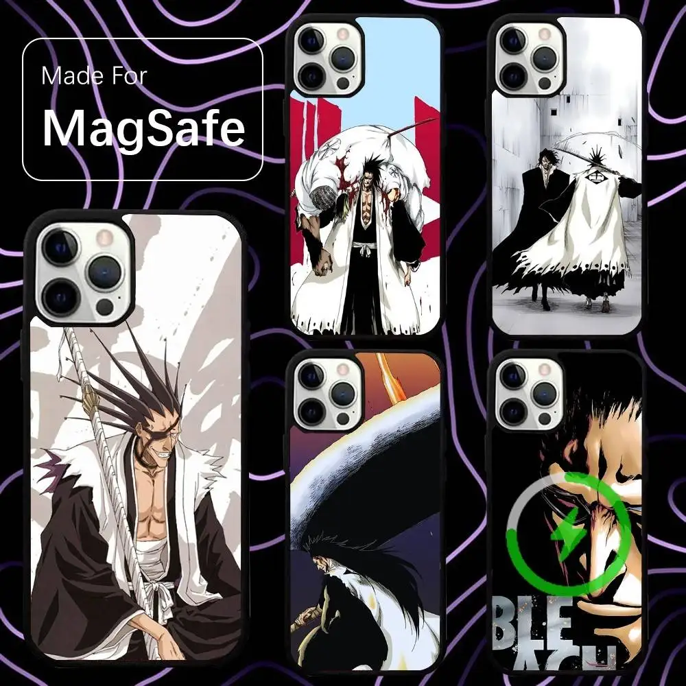 

B-BleachS Zaraki Kenpachi Phone Case For iPhone 17,16,15,14,13,12,11,Pro,Max,Plus,Mini,SE,Air Magsafe Magnetic Wireless Charging