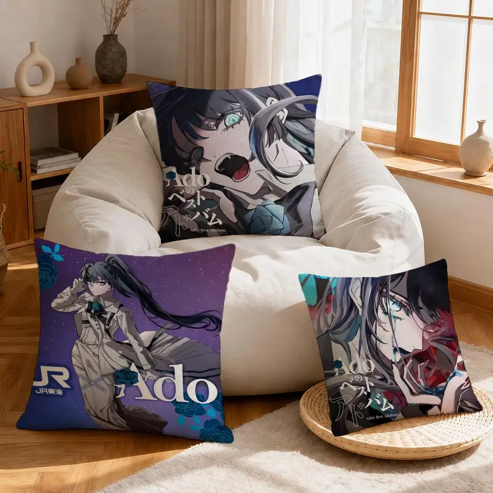 Singer Ado Cushion Cover Linen Anti-Mite Antibacterial Cushion Cover Invisible Zipper Sofa Decor