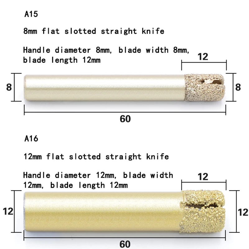 Wiertła diamentowe do lutowania, frezy stożkowe CNC do grawerowania marmuru i granitu, narzędzia do cięcia marmuru.