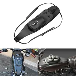Motorcycle Black PU Leather Fuel Tank Chap Cover Panel Bag For Harley Sportster XL 883 1200 Models XL883 XL1200