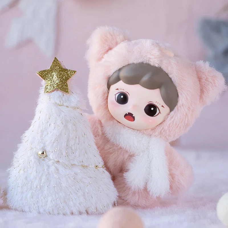 Zoraa Fluffy Cabin Series Blind Box Kawaii Vinyl Plush Doll Cute Action Figure Mystery Box Doll Collect Girl Birthday Gift