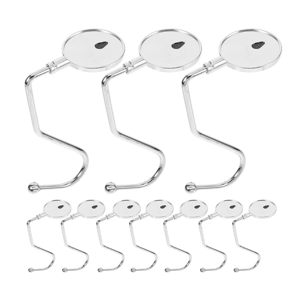 

20 Pcs Table Hooks Desk Bag Hangers Aluminum Alloy Iron Purse Student Dorm Office Metal Bag Hook For Desk