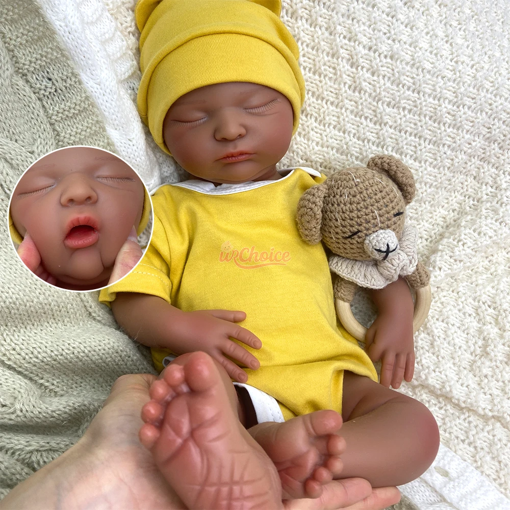18 inch open mond meisje therapeutische herboren siliconen babypop handgemaakte levensechte waterdichte pop voor ouderen met verloren kinderen