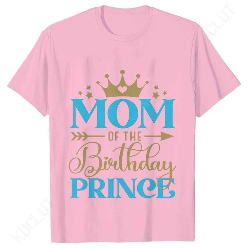 Birthday Prince Kids Adults T-shirts Mom Dad of The Birthday Prince Tshirts Birthday Party Matching T-Shirts Family Party Tops