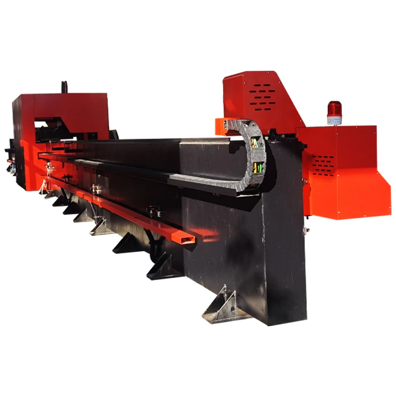 

Pipe Cutting Machine Fiber Laser Source Durable Automatic Metal Tube Laser Cutter for Metal 6 M Cutting Area Double Drive Pulsed