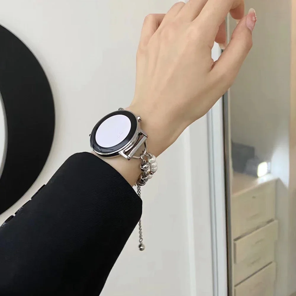 Universal 20mm 22mm 18mm Perlen strap band Für Samsung Galaxy Uhr 7 FE 5 Pro 4 6 klassische 44mm 40mm sport armband correa