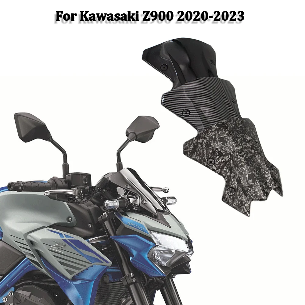 Motorcycle Accessories Windshield For KAWASAKI Z900 2020-2023 Front Double Bubble Wind Deflector Windscreen Short Version