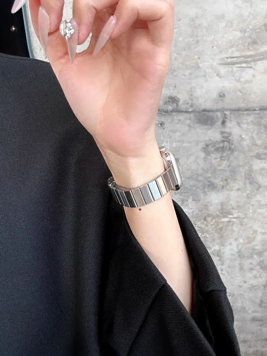 لطيفة الخيزران المشتركة سوار وصلة معدنية ل سوار ساعة يد آبل سلسلة 8/7/6/10/9 40 مللي متر 41 مللي متر 38 مللي متر 42 مللي متر 44 مللي متر 45 مللي متر 46 مللي متر حزام