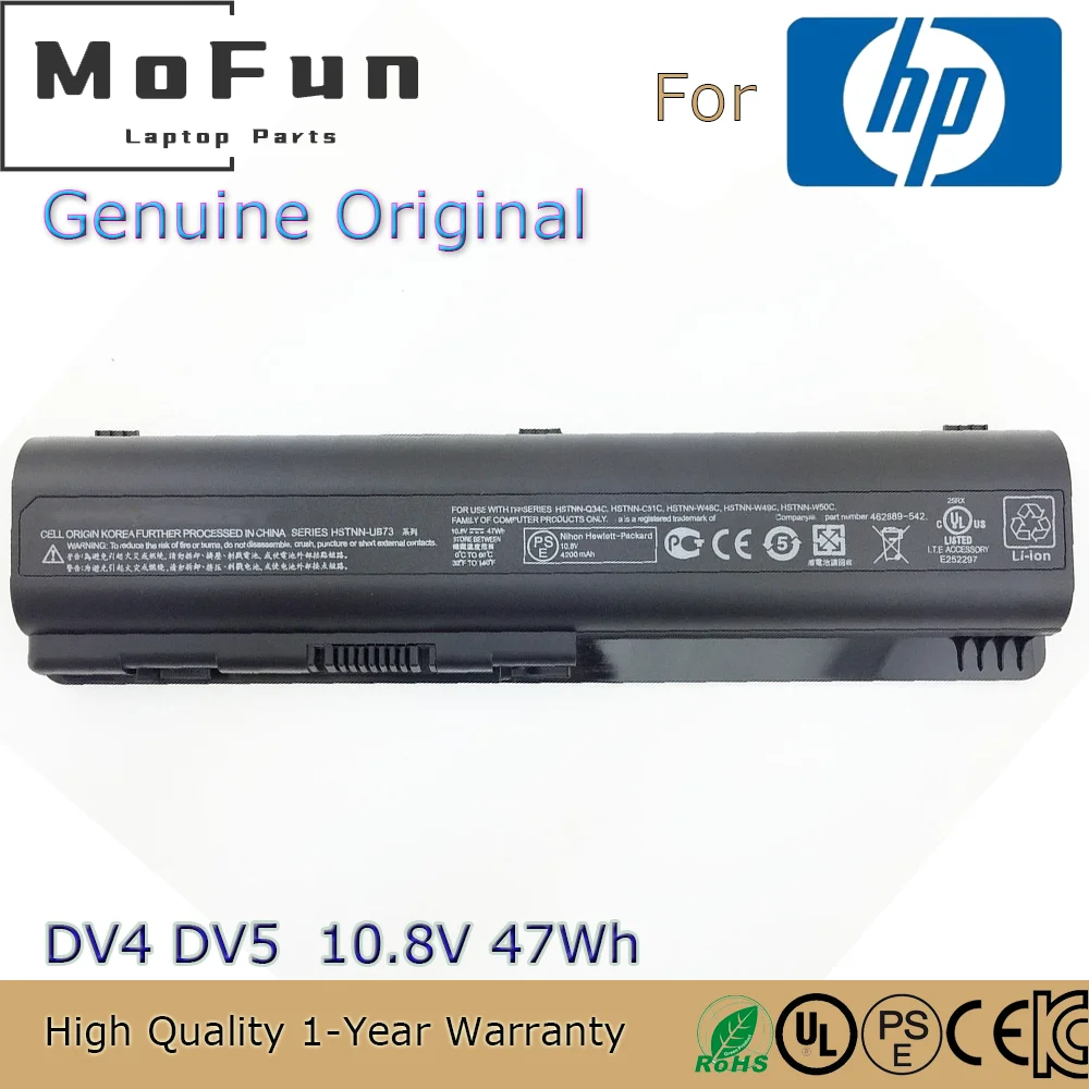 Brand New Original EV06 10.8V 47Wh Laptop Battery for HP Pavilion DV4 DV5 DV6 CQ40 CQ45 CQ50 CQ60 CQ70 G50