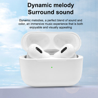 Fake AirPods Wireless Earbuds Bluetooth Headphones TWS Earbuds Waterproof Location Tracking Touch Controls Compatible for iOS