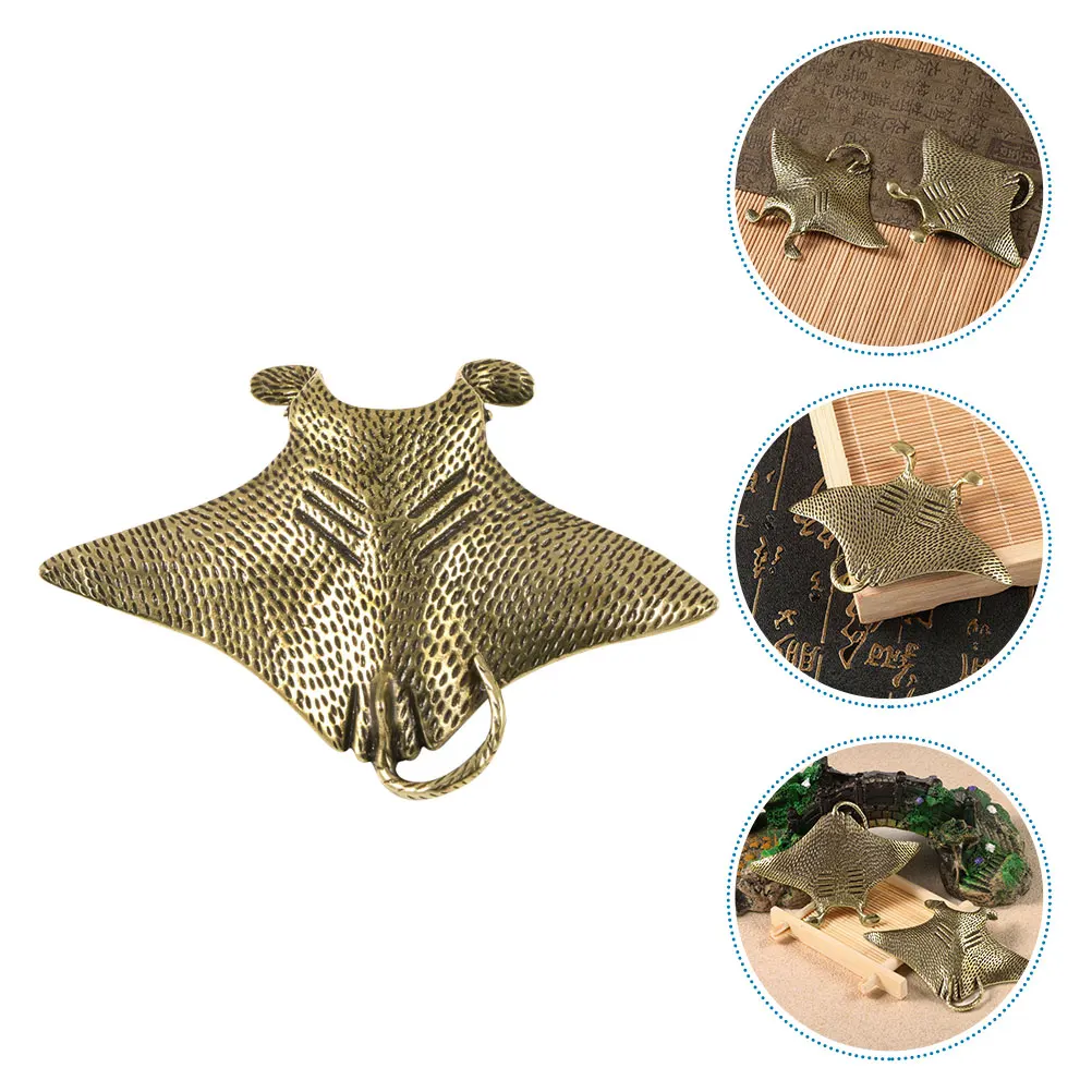 

Ornaments Retro Decor Fish Sculpture Animal Statue Brass Handiwork Figurines Craft