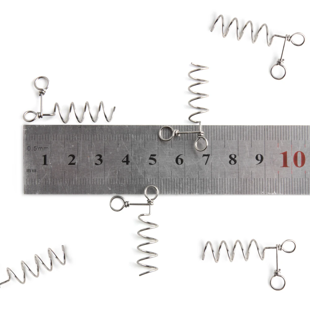 نظام برغي صيد السمك من خشب الورد دبوس زنبركي لتزوير الضحلة طُعم مطاطي ربط ذيول ناعمة على الطعوم الصلبة معالجة القفز