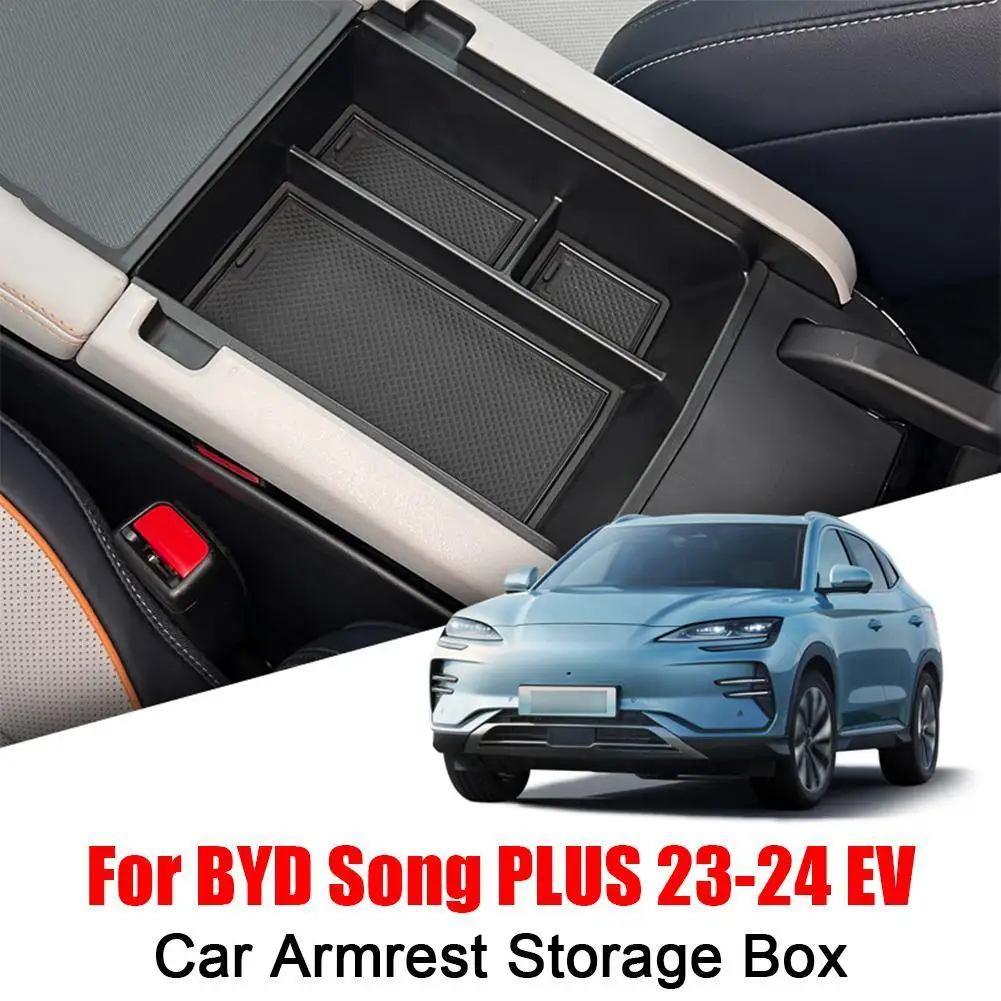 Armrest Storage Box Cup Holder Central Storage Box for BYD SEAL U Song Plus Champion Edition 2023 2024 Car Interior Accessories