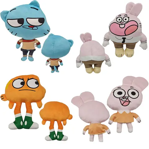 Miniko dessin animé monde incroyable Gumball Darwin Anais jouets en peluche chat mignon lapin en peluche jouet enfants anniversaire vacances présent cadeaux pour