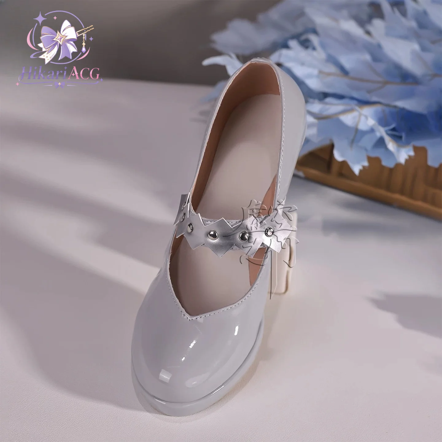 Silver White High Heels Zenless Zone Zero Velina Airgid Cosplay Costume Shoes for Women Halloween Party Silver White High Heels view 2