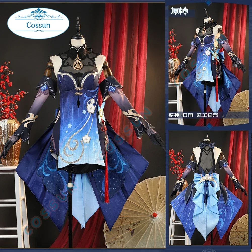 

Ganyu Cosplay Costume Genshin Impact Dress Twilight Blossom Uniform Lantern Rite Liyue Seven Stars Halloween Party for Women