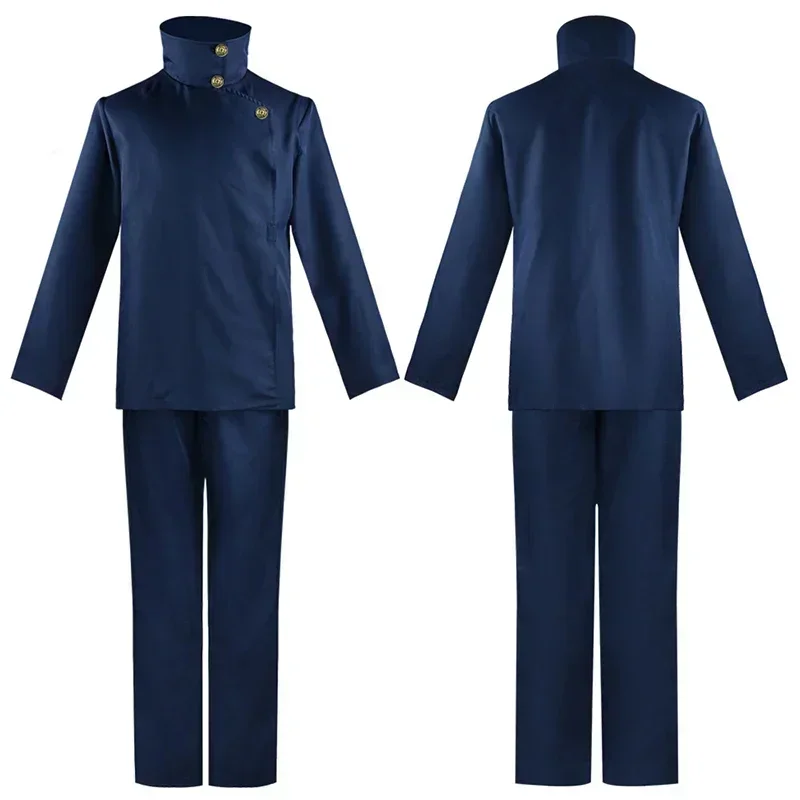Disfraz de Cosplay de Fushiguro Megumi, Peluca de Anime Jujutsu Kaisen, Pelucas de Cosplay de Fushiguro Megumi, Pantalones y Top, Disfraces de Halloween para Hombres y Mujeres