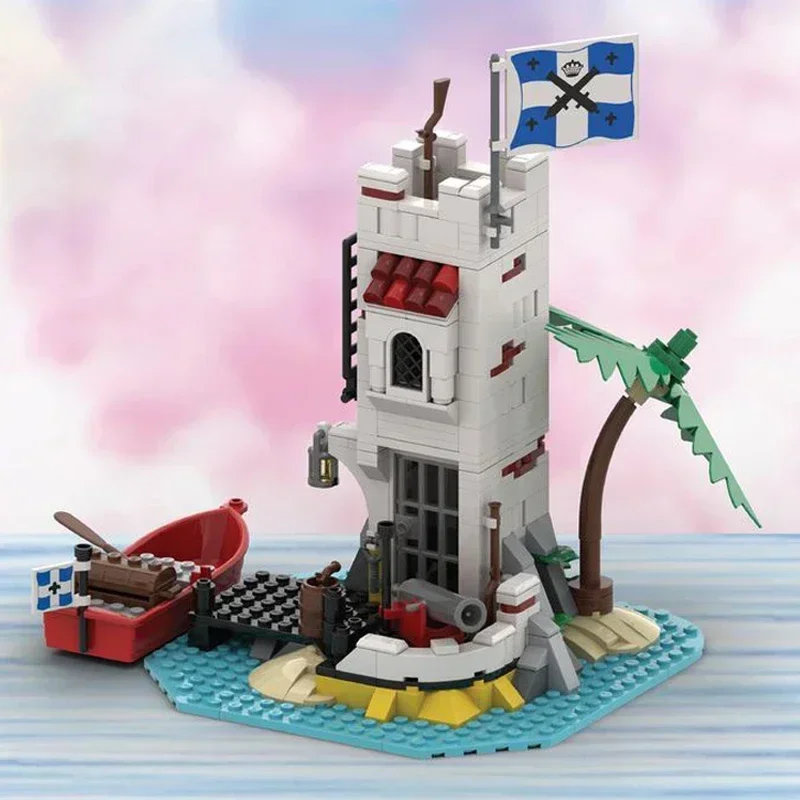 Technische Moc Bricks Castle Model Sabre Island Remake Modulaire bouwstenen Geschenken Speelgoed voor kinderen DIY Sets Assembleren