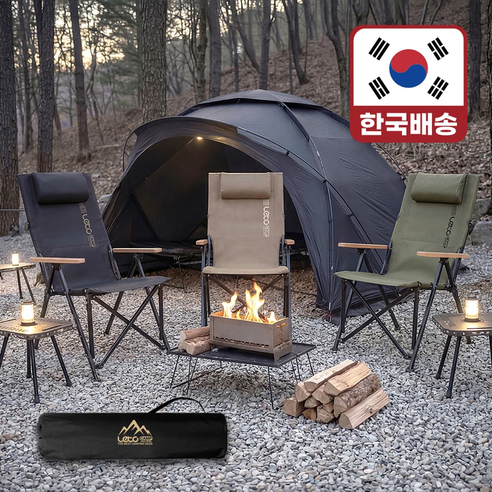 (LETO) 레토 각도조절 캠핑의자 접이식 릴렉스 롱 캠핑체어 특대형 LCP-CA05