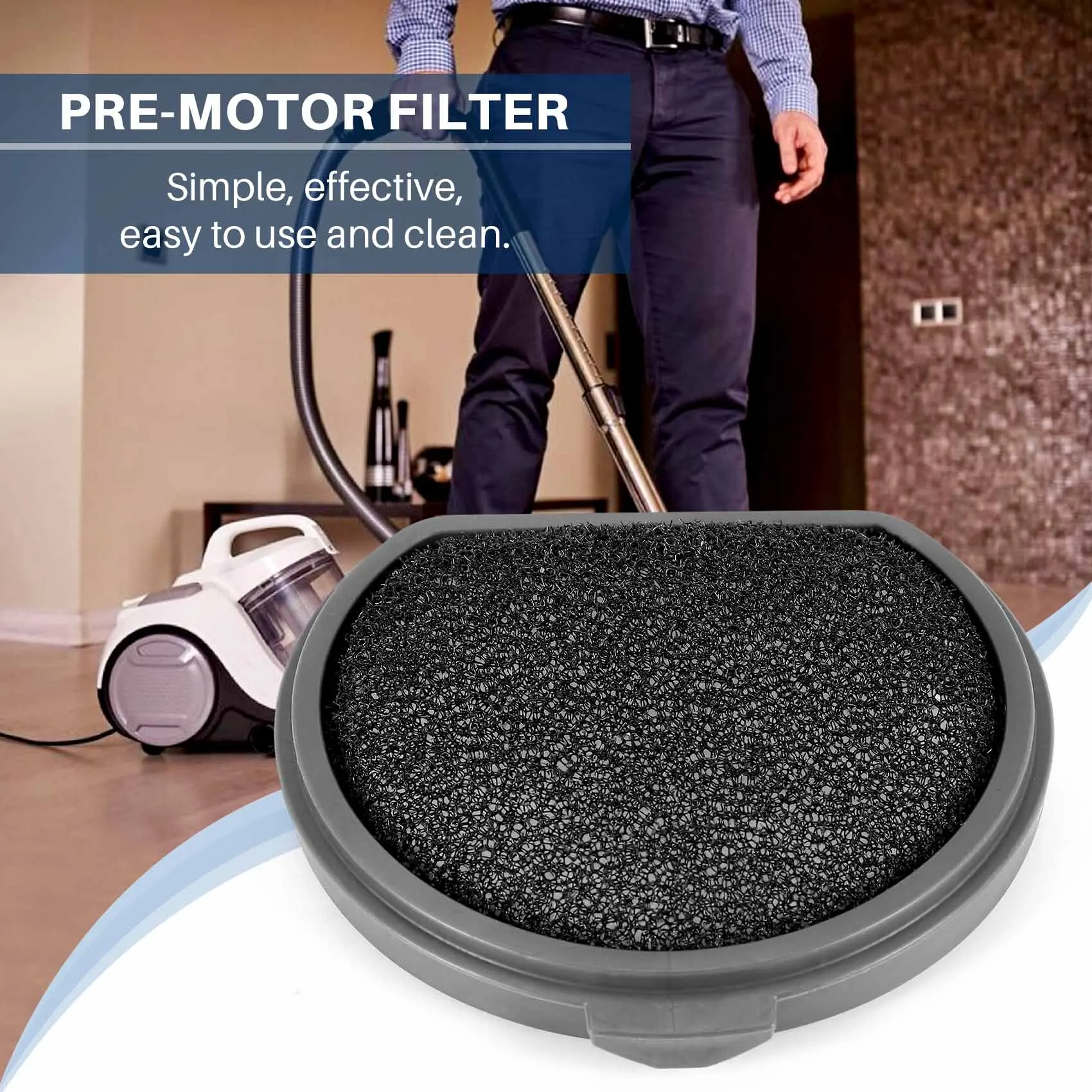 M04K 4Pack 브러시 및 AEG Electrolux QX9-1-50IB ASKQX9 필터 진공 청소기 부품 액세서리 용 세척 가능 프리 모터 필터