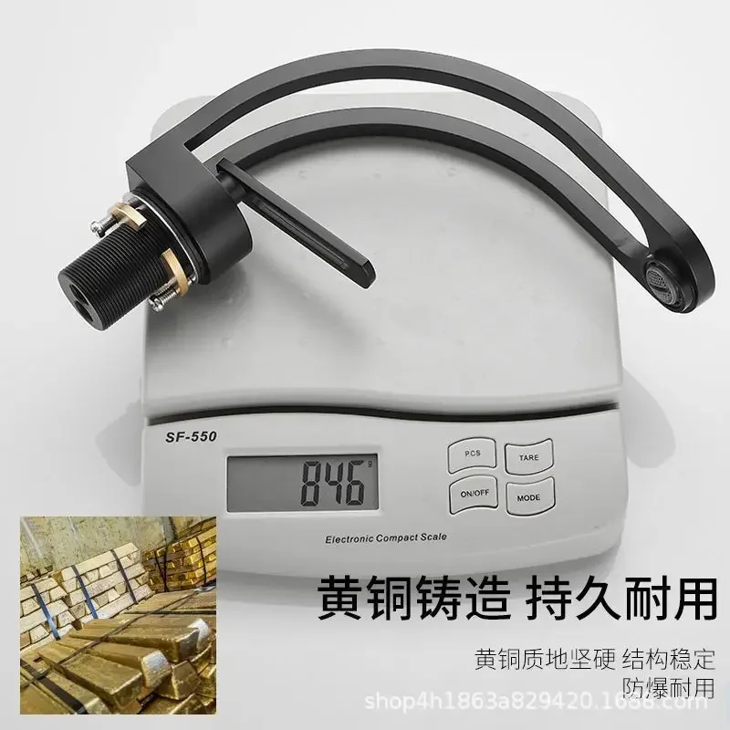

Excellent Basin Hot and Cold Faucet, Bathroom Washing Household All Copper Single Handle Single Hole Universal Faucet, Aperture