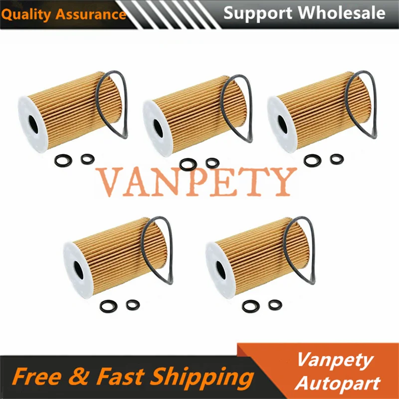 5PCS 03L115562 03L 115 562 03L115466 New Engine Oil Filter For Audi Skoda Seat VW Passat with 2.0L TDI Diesel 2012 - 2015