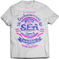 Enchantment Under The Sea Mens Back To The Future Bttf Hoverboard Flux Capacitor Biff Co Emmett Brown Short Sleeve T-Shirt Women