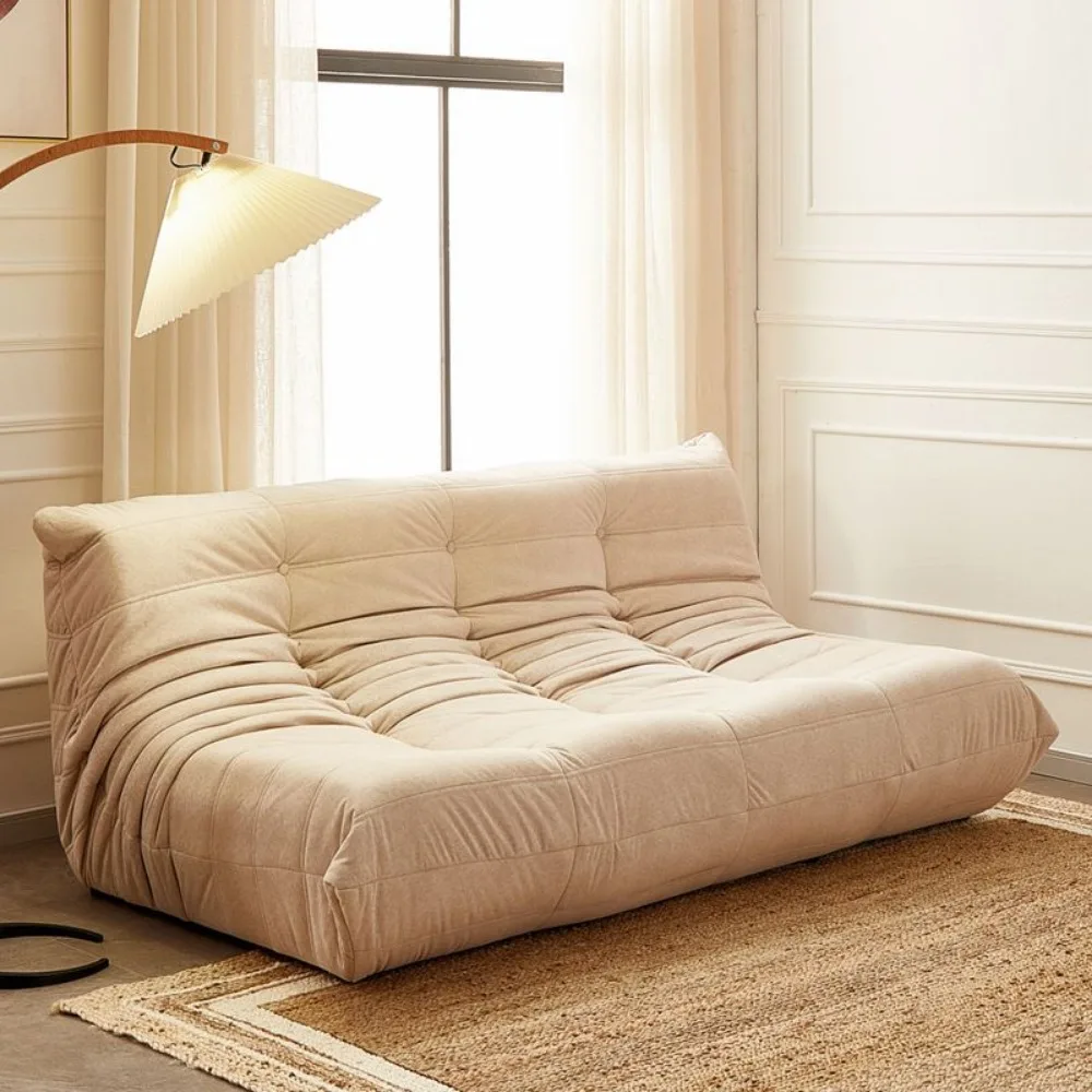 Trzyosobowa sofa Nordic luksusowa caterpillar sofa mały apartament online celebrytka tkanina do salonu leniwa trzyosobowa