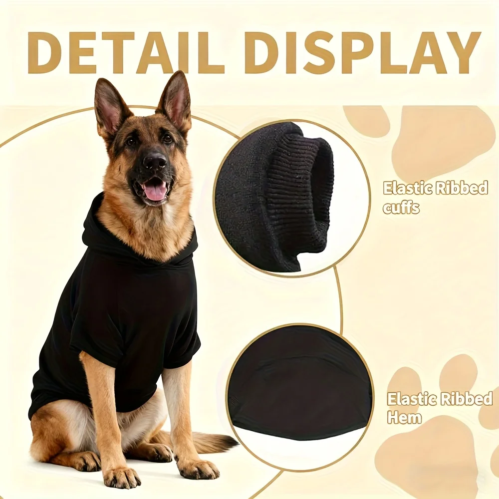 Sicherheits-Hundehoodie mit Aufdruck, warme Sportbekleidung für mittelgroße und große Hunde, Outdoor-Sicherheitskleidung für Haustiere, Hundebekleidung – Detail 4