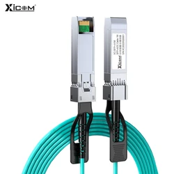 Cabo ótico ativo de 10g sfp + 40g qsfp + aoc-10gbase sfp cabo, 1-100m, para cisco, huawei, mikrotik, hp, intel... etc switch