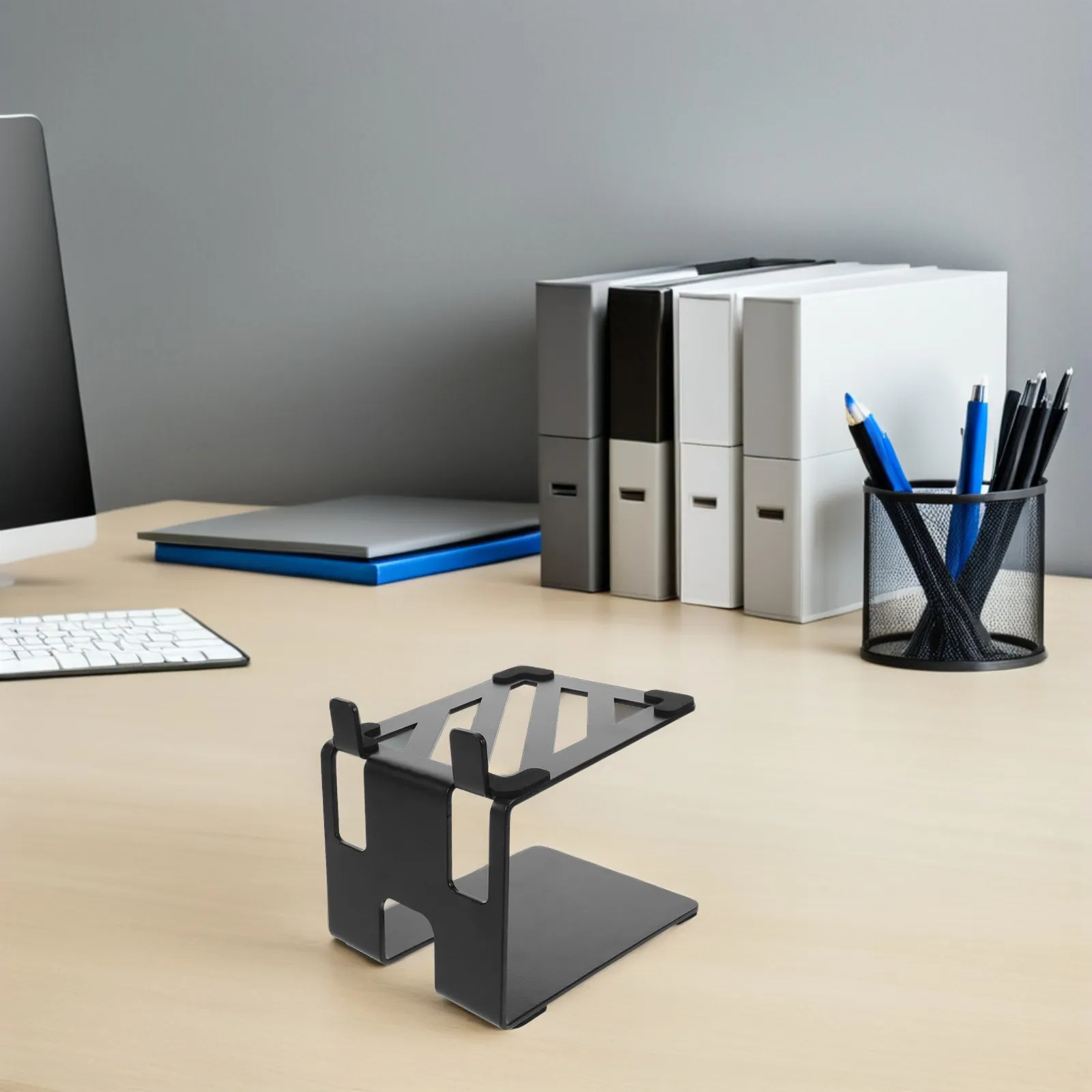 Studio Speaker Stand for Desktop 18.5x13x14cm Mount Speaker Holder Stand Space Saving Design Gaming Office Audio