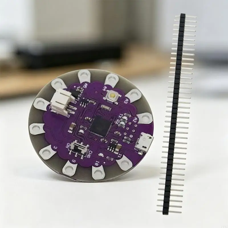 carte-developpement-usb-atmega32u4-microcontroleur-portable-pour-larges-projets-avec-tampons-cousables-f19e