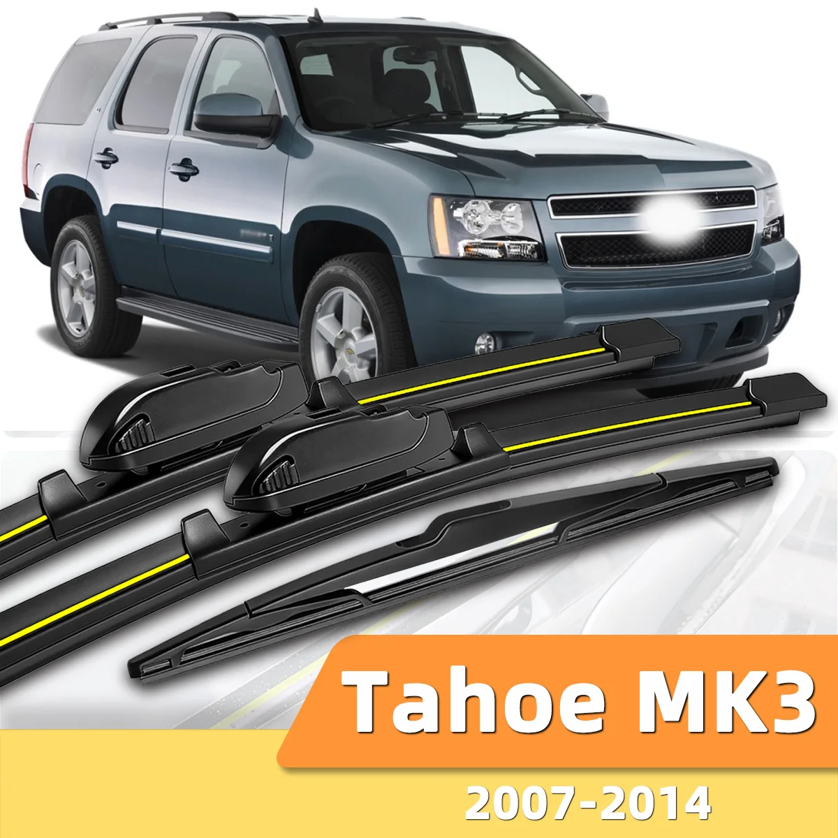 

3PCS Front And Rear Windshield Wipers Suitable For Chevrolet Tahoe MK3 2007-2014 Automotive Windshield Accessorie 2009 2012 2014