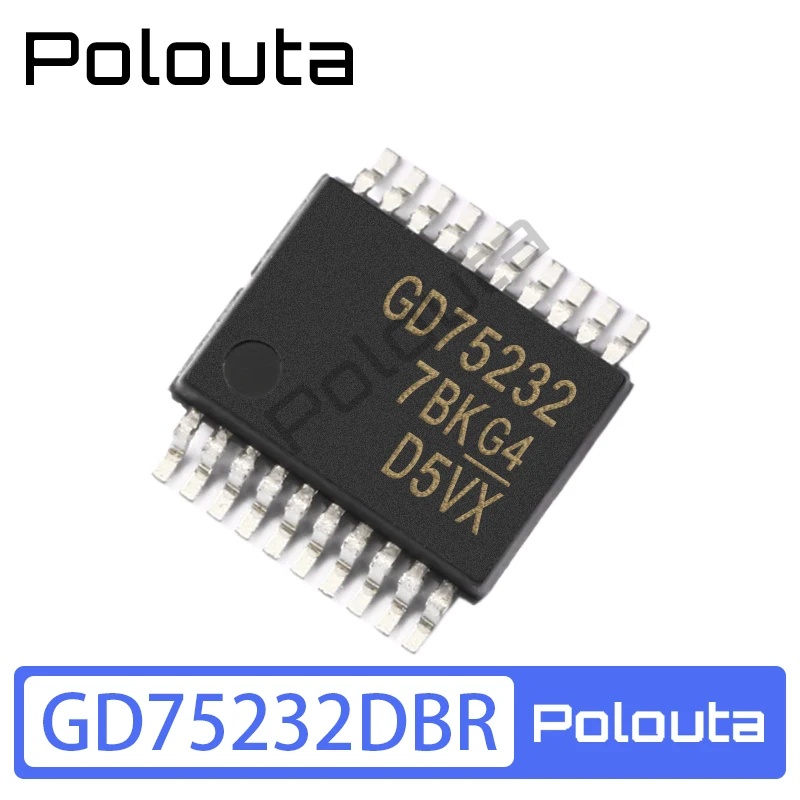 5 Pcs Polouta GD75232DBR GD75232 75232 SSOP20 RS232 Chip Integrated Circuit Arduino Nano DIY Electronic Kit Free Shipping