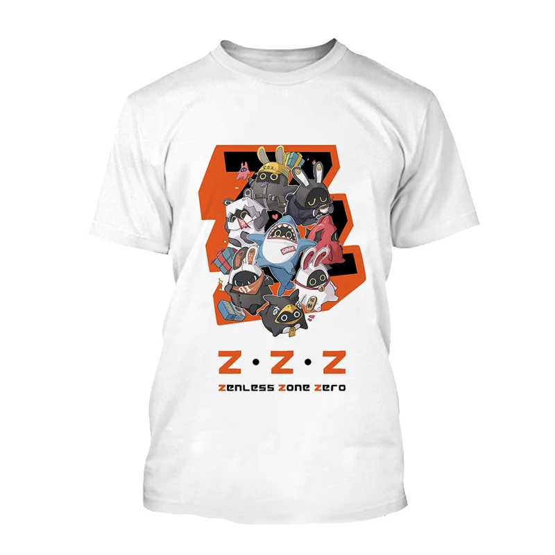 MiHoYo Game Zenless Zone Zero Graphic Print Men T-shirt  ZZZ Role Wise Belle T Shirt Harajuku Style Women Short Sleeve Tops