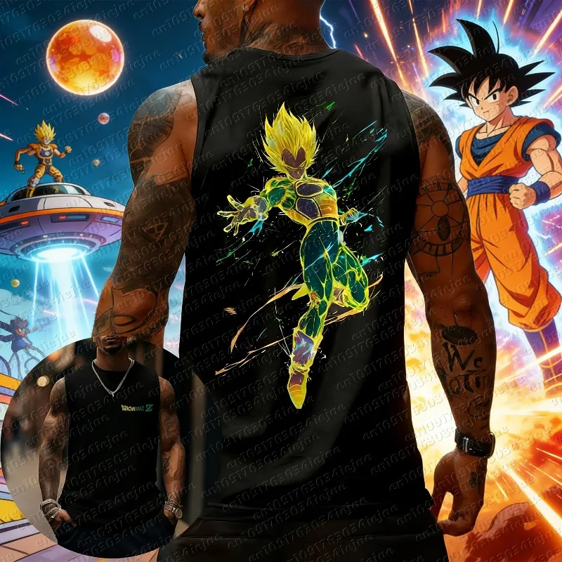 

Dragon Ball Vegeta Vest Men's and Women's Same 2026 Summer Fitness Training Top Daily Wear Versatile Comfortable and Breathable