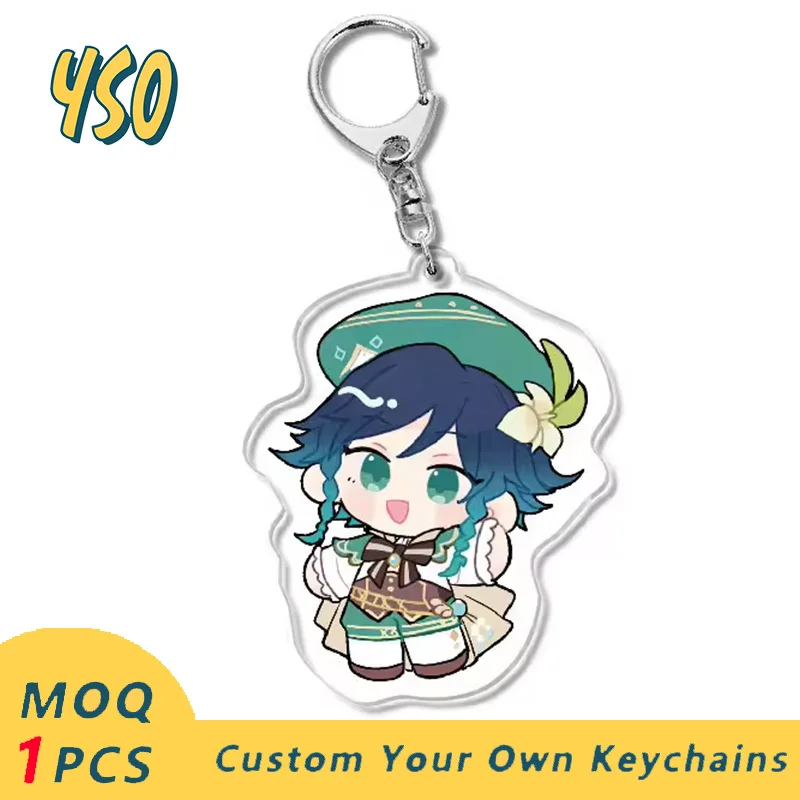 

YSO New Mother Day Gift Cute Characters Key Chains For Womens Fans Gifts Anime Car Epoxy Acrylic Keychain Charms With Back Card