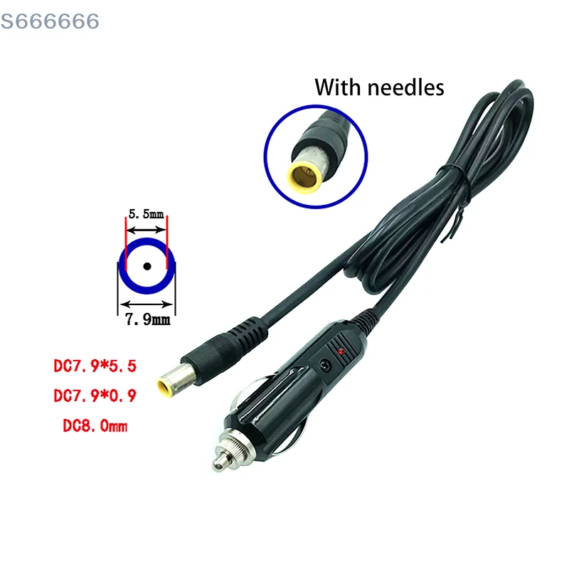 Auto Cable For Cars DVR Bluetooth Speakers Camera GPS Laptop DC7909 Car Charger Universal Power Cord DC7.9*5.5mm