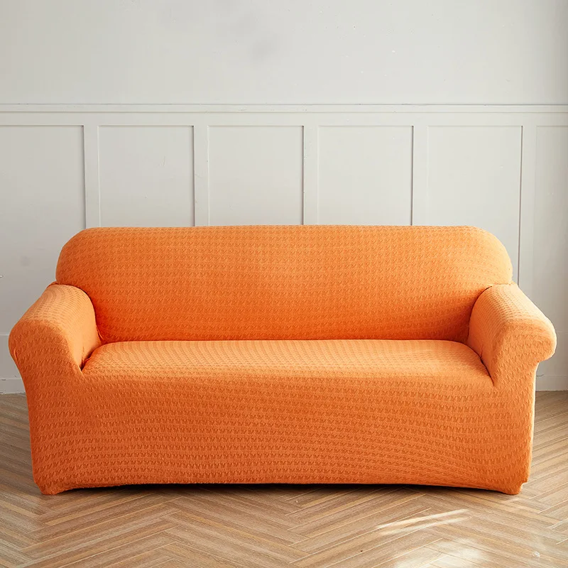 Modern Houndstooth Check Solid Sofa Cover Pet Friendly Anti-Scratch Dust Cover for Four Season Anti-Slip Protection Seat Cushion