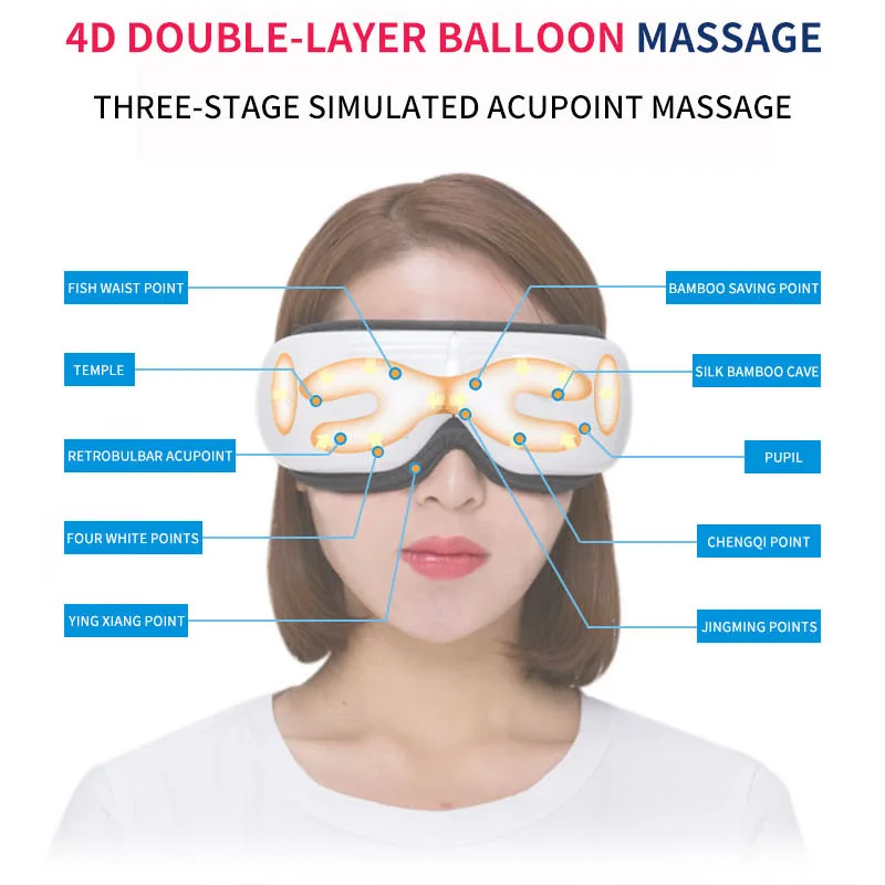 2022 China New Intelligent Smart Mini Electric  Eye Massage Stick Balls 4D Tools Eye Massage Instrument