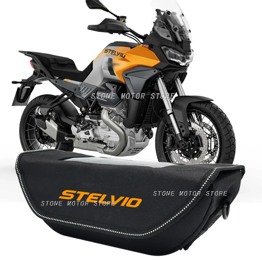 For MOTO GUZZI STELVIO stelvio 2024 New Handlebar Bag Motorcycle Handlebar bag waterproof handlebar travel navigation bag