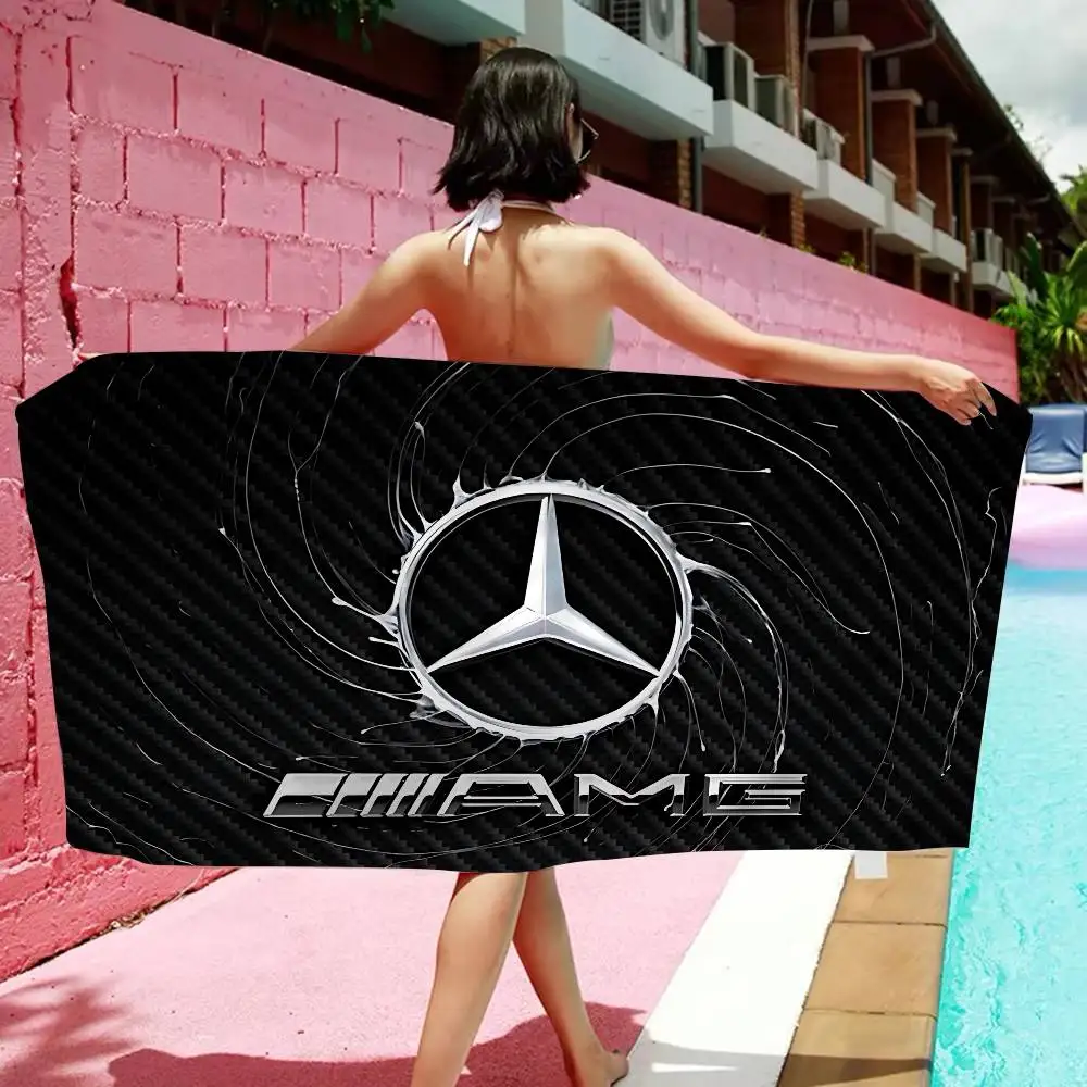 Mercedes-Benz Große Mikrofaser-Strandtücher Schnelltrocknende Strandtücher Sandresistente Strandtücher Pooltücher für Reisen Schwimmen Yoga