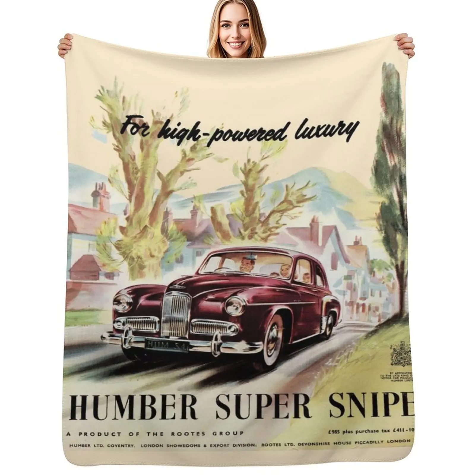 HUMBER SUPER SNIPE Cobertor macio para ar condicionado, para escritório e casa